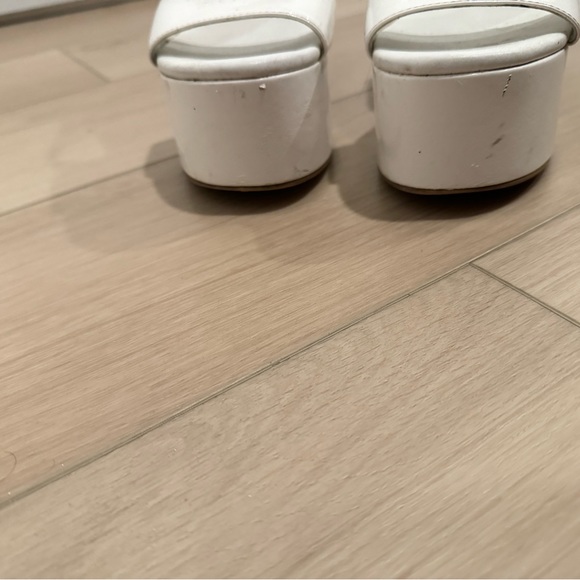 Jeffery Campbell White Moody Platform Heels - Picture 3 of 4